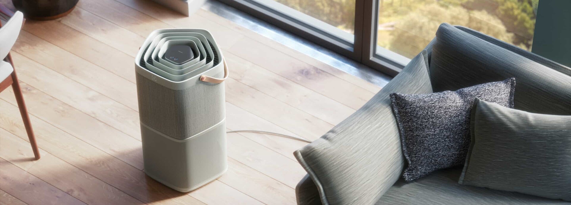 Air Purifier in a living room